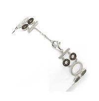 Suzy Levian Sterling Silver Cubic Zirconia Multi Circle Cluster Bracelet