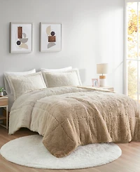 Intelligent Design Brielle Ombre Shaggy Faux Fur 2-Pc. Comforter Set, Twin/Twin Xl