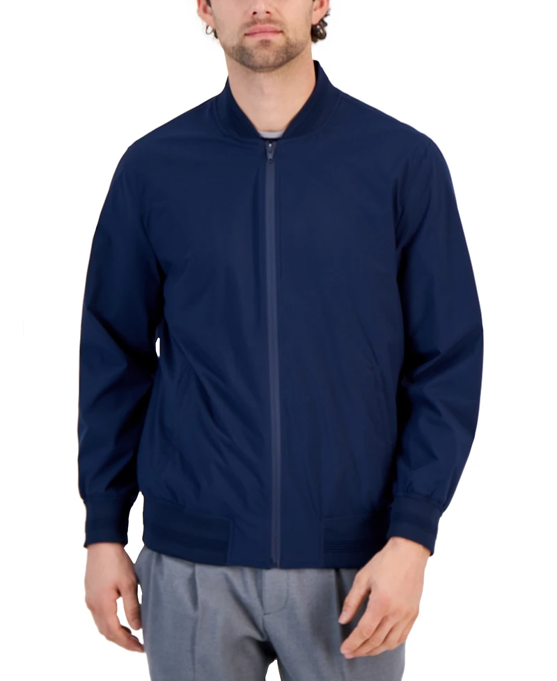 Alfani Men's Regular-Fit Water-Resistant Full-Zip Bomber Jacket, Created for Macy's