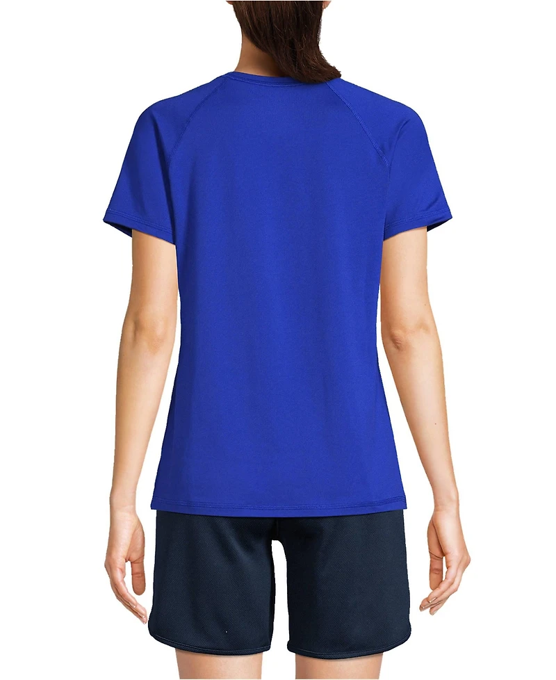 Lands' End Women's School Uniform Short Sleeve Active Tee