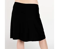 Calypsa Women's Plus Knee Length Swim Skort