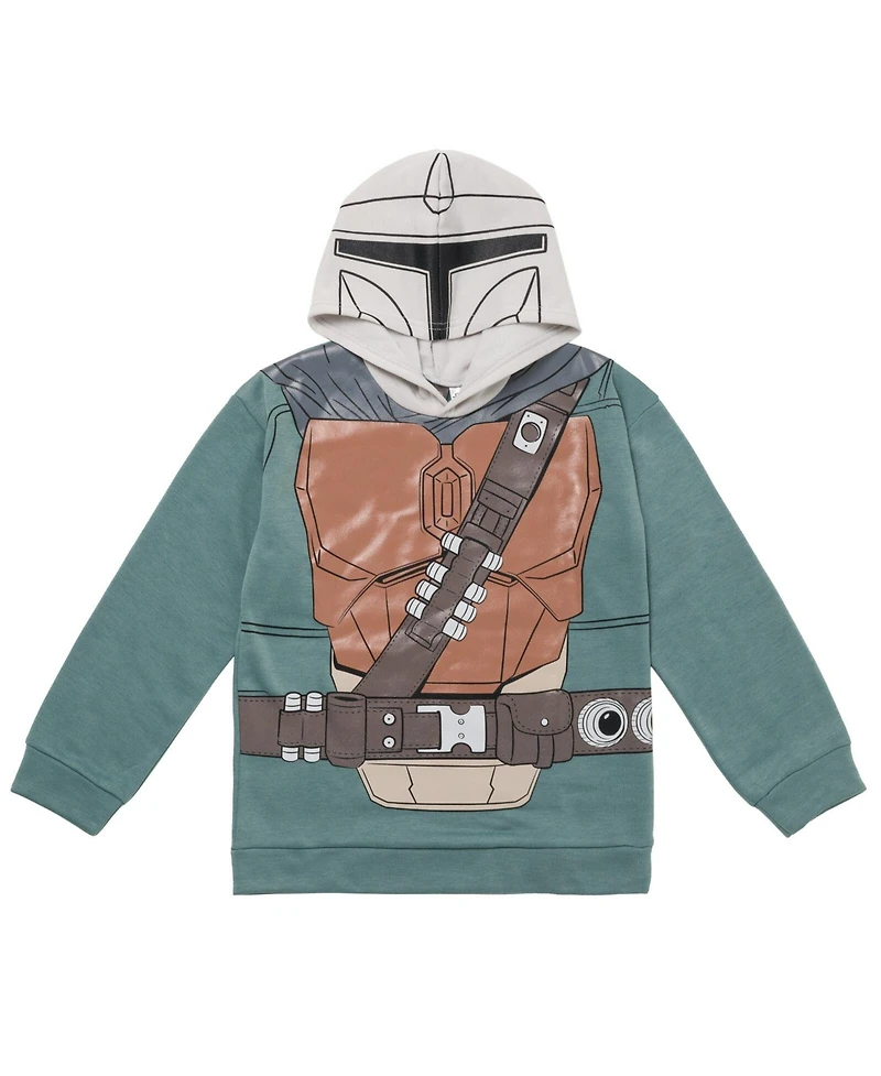 Star Wars Little Boys Darth Vader Boba Fett The Mandalorian Fleece Pullover Hoodie and Pants Outfit Set