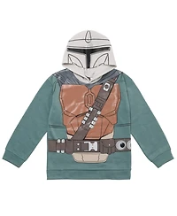 Star Wars Little Boys Darth Vader Boba Fett The Mandalorian Fleece Pullover Hoodie and Pants Outfit Set