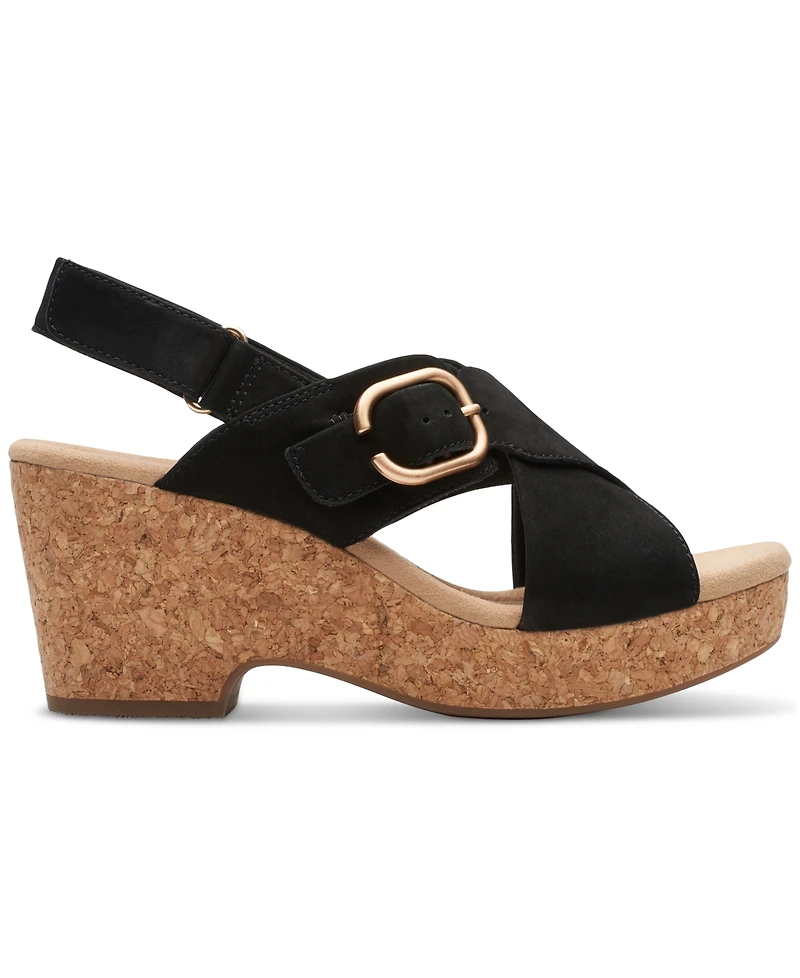 Clarks Women's Giselle Dove Wedge Sandals