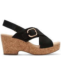 Clarks Women's Giselle Dove Wedge Sandals