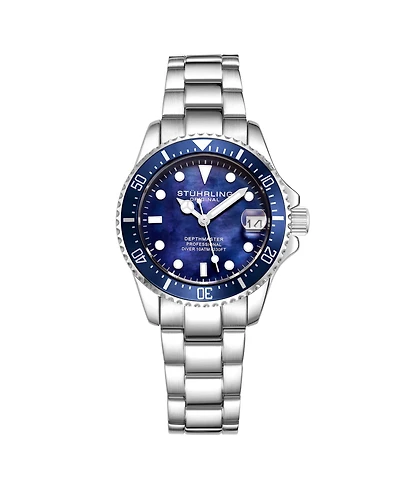 Stuhrling Women's Diver Depth master 3950L Quartz 32mm Fashion Watch