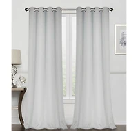 Kate Aurora 100% Thermal Room Darkening Bath & Kitchen Window Curtains
