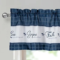 Kate Aurora Country Farmhouse Autumn Harvest Plaid Sunflowers & Pumpkins Rod Pocket Cafe Kitchen Curtain Tier Valance Set