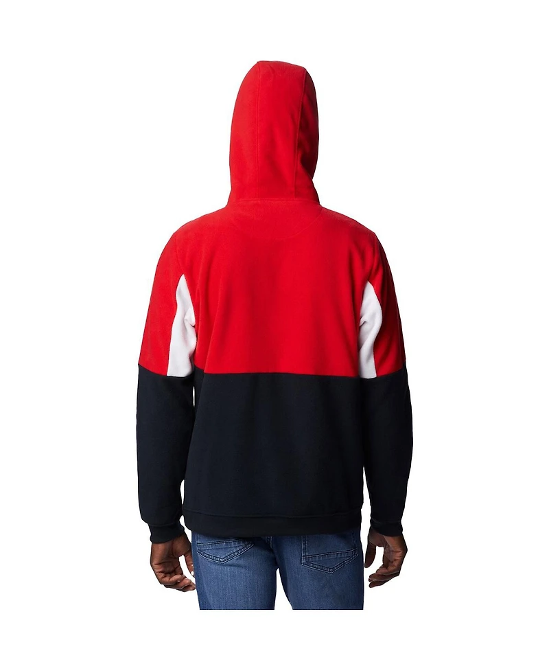 Men's Columbia Black Georgia Bulldogs Lodge Quarter-Zip Hoodie