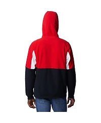 Men's Columbia Black Georgia Bulldogs Lodge Quarter-Zip Hoodie