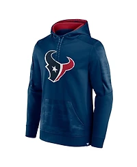 Men's Fanatics Navy Houston Texans On The Ball Pullover Hoodie
