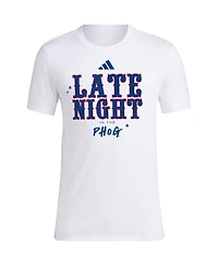 Men's adidas White Kansas Jayhawks Late Night the Phog T-shirt