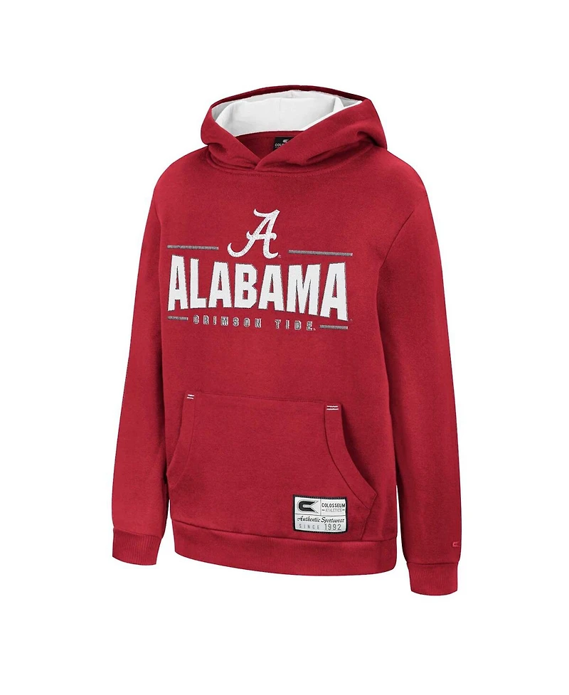 Big Boys Colosseum Crimson Alabama Crimson Tide Lead Guitarists Pullover Hoodie