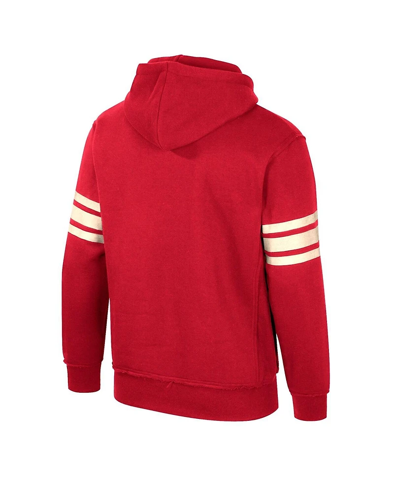 Men's Colosseum Crimson Alabama Tide Saluting Pullover Hoodie