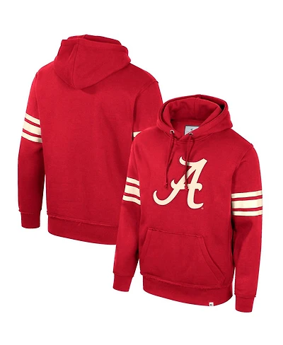 Men's Colosseum Crimson Alabama Tide Saluting Pullover Hoodie