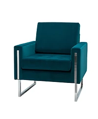 Hulala Home Elastus Modern Club Chair with Metal Legs