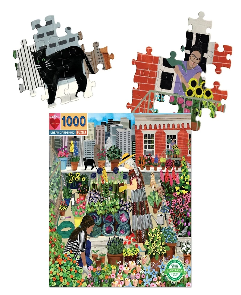 Eeboo Piece and Love Urban Gardening Puzzle