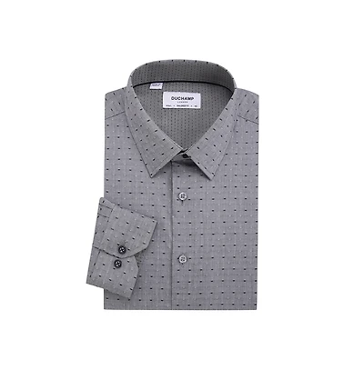 Duchamp London Men's Fancy Dot Dress Shirt