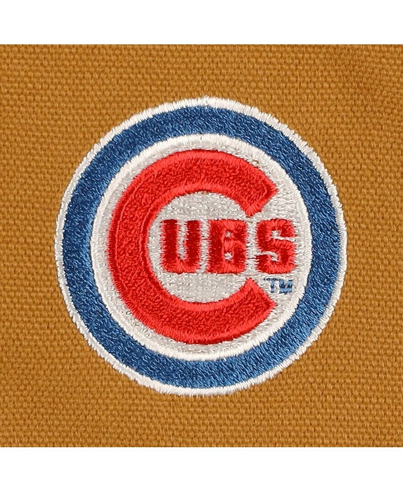 Men's Dunbrooke Brown Chicago Cubs Dakota Work Full-Zip Hoodie Jacket
