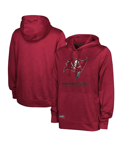 Men's Red Tampa Bay Buccaneers Speed Drill Streak Pullover Hoodie