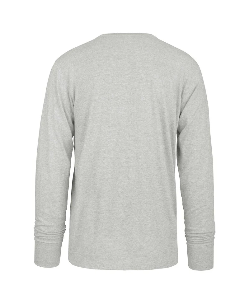 Men's '47 Brand Gray Distressed Philadelphia Eagles Premier Franklin Long Sleeve T-shirt
