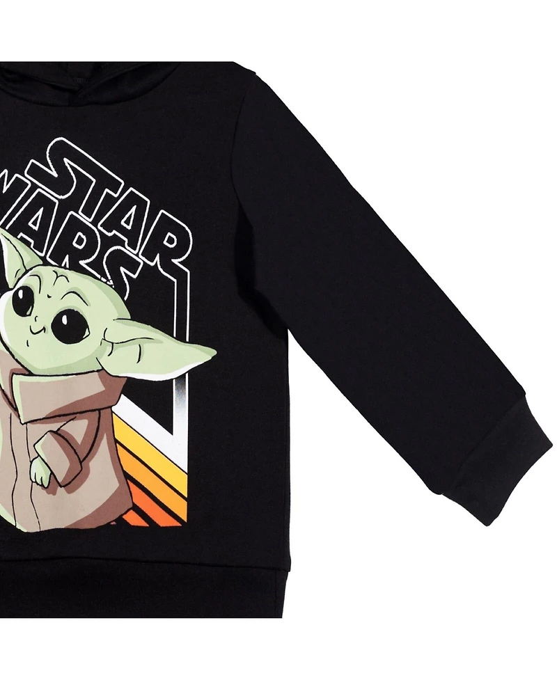 Star Wars Mandalorian The Child Boys Fleece Pullover Long Sleeve Hoodie Toddler| Child