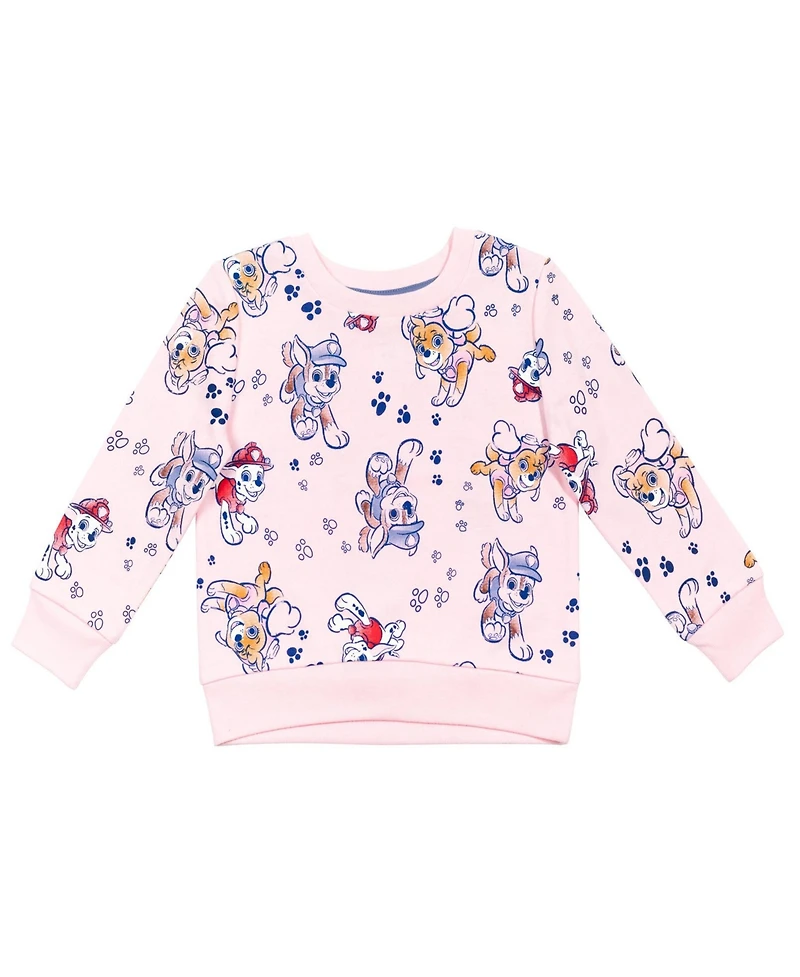 Paw Patrol Marshall Chase Skye Everest Girls Pullover Sweatshirt Toddler |Child