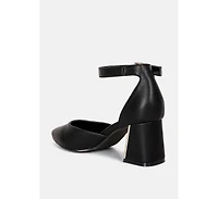Myla Faux Leather Metallic Sling Heeled Sandals Women