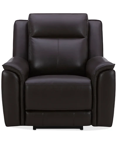 Addyson 41" Zero Gravity Leather Recliner with Power Headrest, Created for Macy's