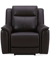 Addyson 41" Zero Gravity Leather Recliner with Power Headrest, Created for Macy's