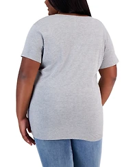 Hybrid Apparel Trendy Plus Black Beautiful Graphic T-Shirt