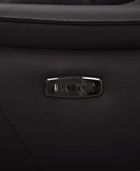 Addyson 117" 5-Pc. Leather Sectional with 2 Zero Gravity Recliners Power Headrests, Created for Macy's