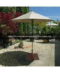 50 Lbs Weighted 24 Inch Square Patio Umbrella Base