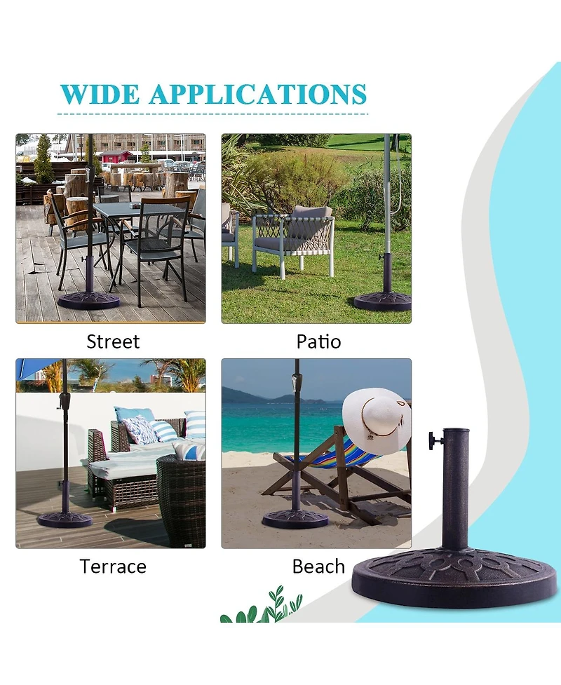 18 Inches Heavy Duty Outdoor Patio Market Umbrella Base