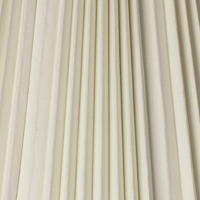 Springcrest Eggshell Pleated Large Lamp Shade 9.5" Top x 19" Bottom x 13" High (Spider) Replacement with Harp and Finial