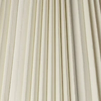 Springcrest Eggshell Pleated Large Lamp Shade 9.5" Top x 19" Bottom x 13" High (Spider) Replacement with Harp and Finial