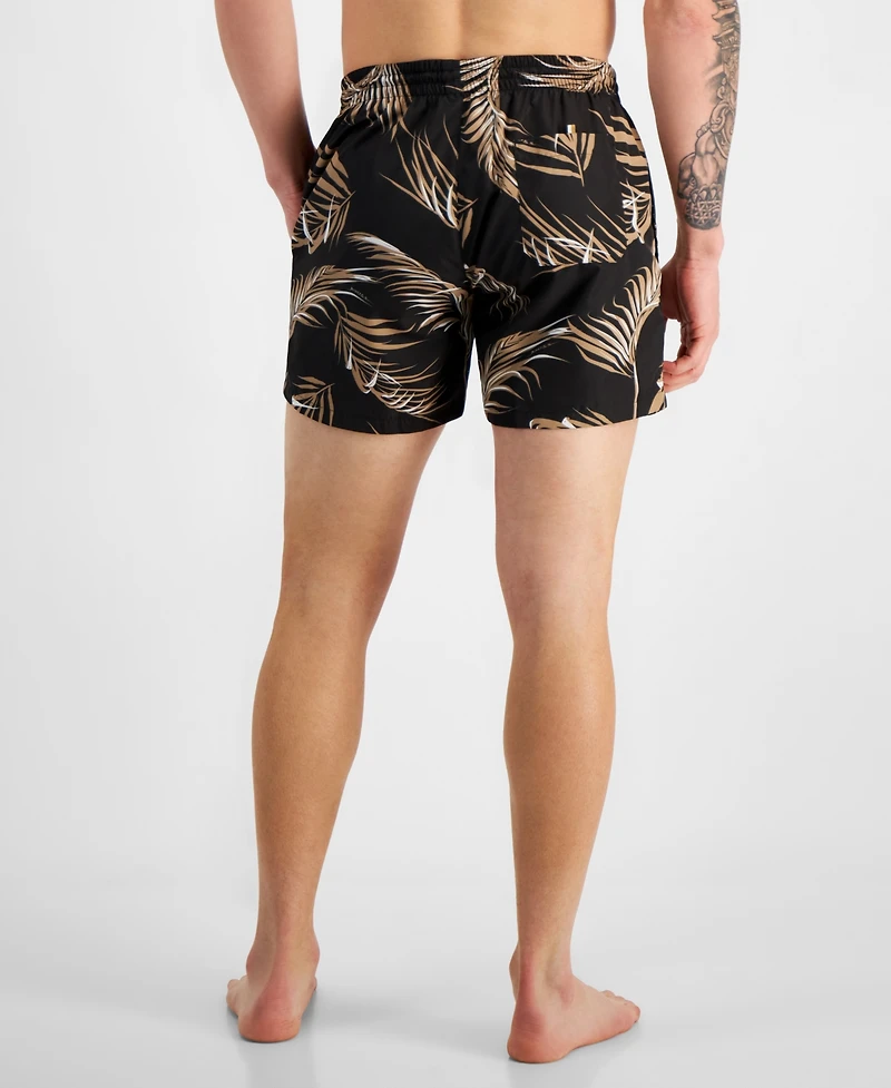 Boss by Hugo Men's Piranha Drawstring 5.3" Swim Trunks, Created for Macy's