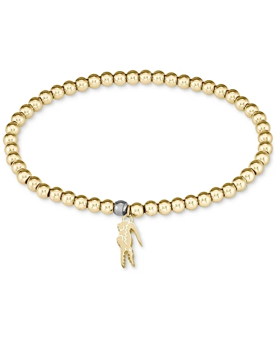 Lacoste Two-Tone Obre Beaded Charm Bracelet