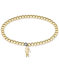 Lacoste Two-Tone Obre Beaded Charm Bracelet