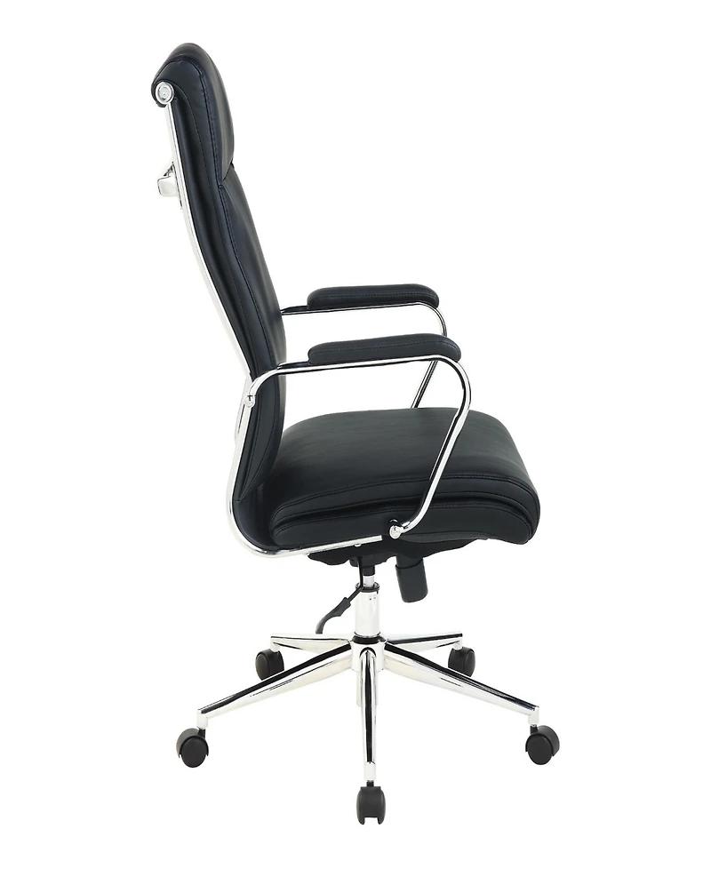 Office Star 48" Fabric, Chrome High Back Manager's Chair