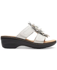 Clarks Merliah Raelyn Flower-Detail Wedge Heel Platform Sandals