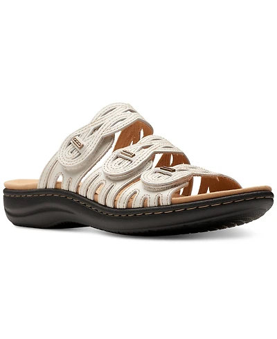 Clarks Laurieann Ruby Scalloped Strap Slide Sandals
