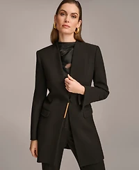 Donna Karan New York Women's Collarless Hardware Blazer, Regular & Petite Sizes