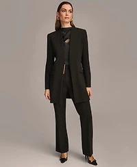 Donna Karan New York Women's Collarless Hardware Blazer, Regular & Petite Sizes