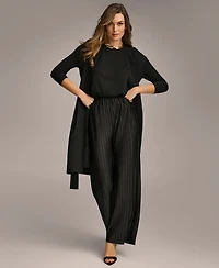 Donna Karan New York Women's Tie Waist Long Cardigan
