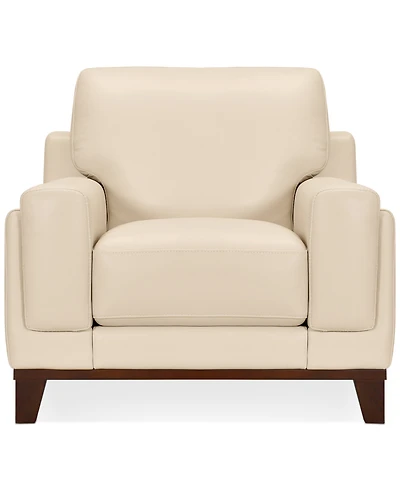 Jeddo 41" Leather Chair, Created for Macy's