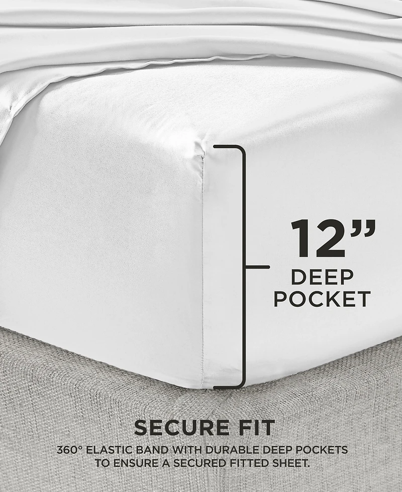 Juicy Couture Satin 3 Piece Sheet Set, Twin