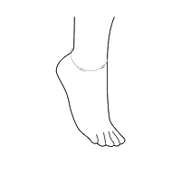 Bling Jewelry Dainty Infinity Love Knot Anklet Ankle Bracelet 14k Gold Plated Chain