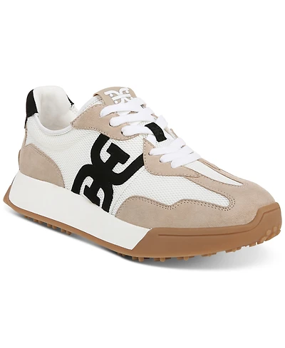 Sam Edelman Women's Langley Emblem Lace-Up Trainer Sneakers