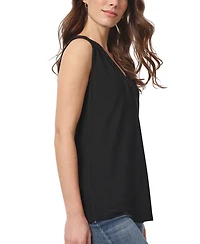 Jones New York Women's Crepe Sleeveless V-Neck Top